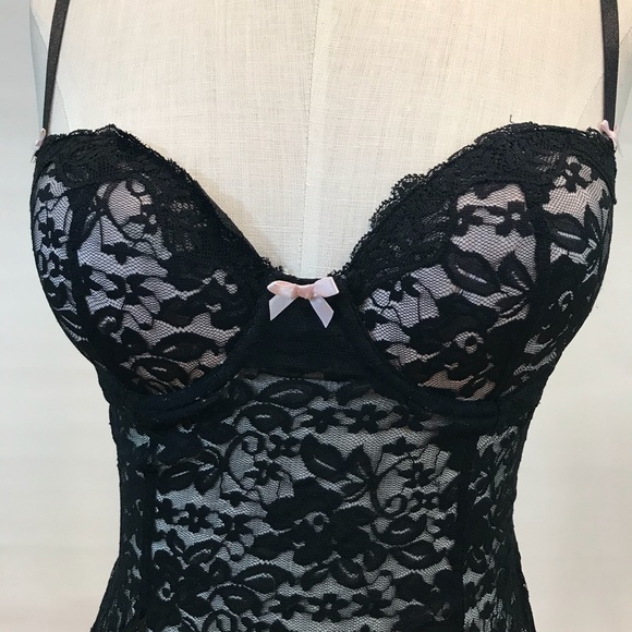 APT.9 Women’s Lace Babydoll Black/Pink 1 pcs only - Picture 5 of 8